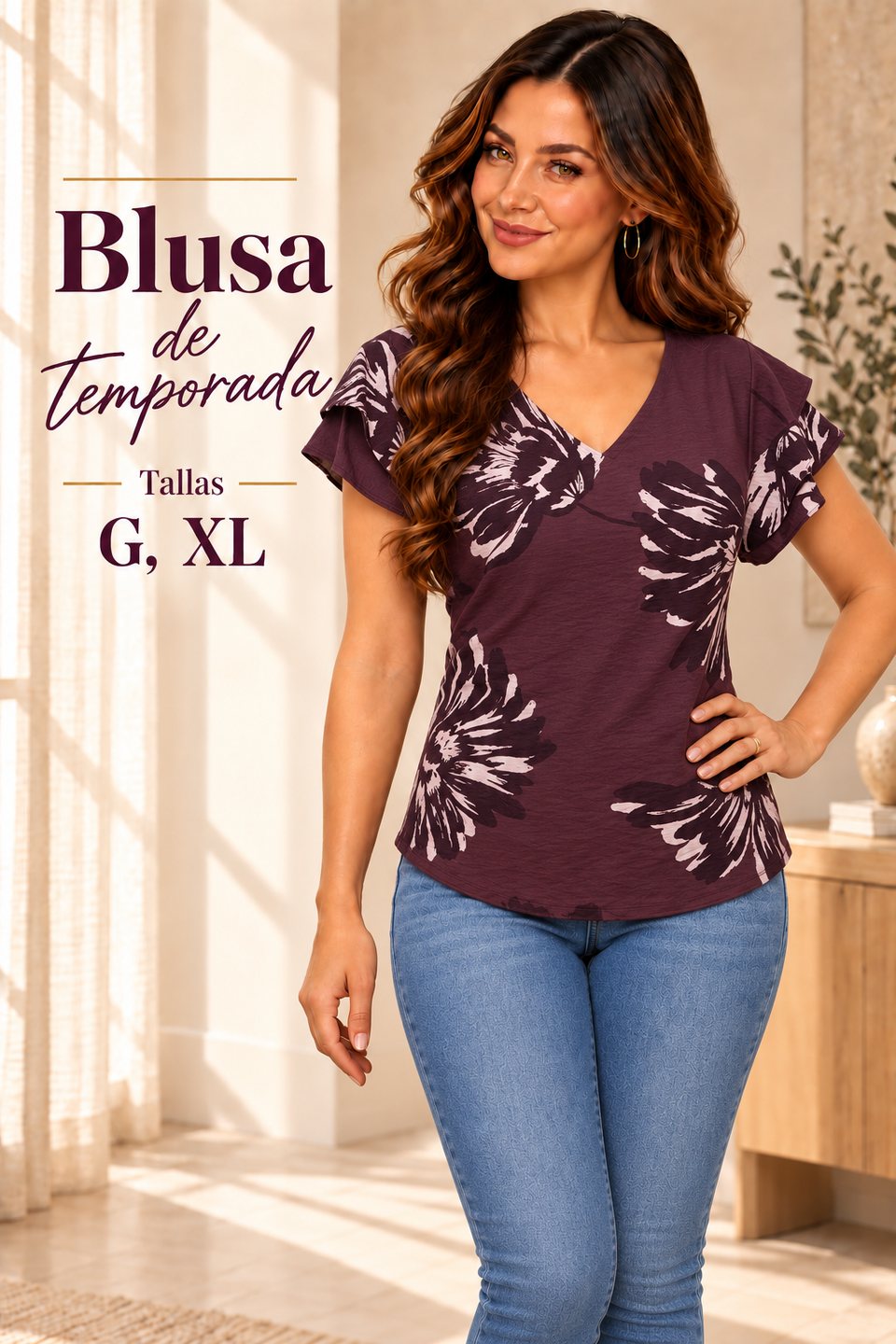 Blusa Cuello V
