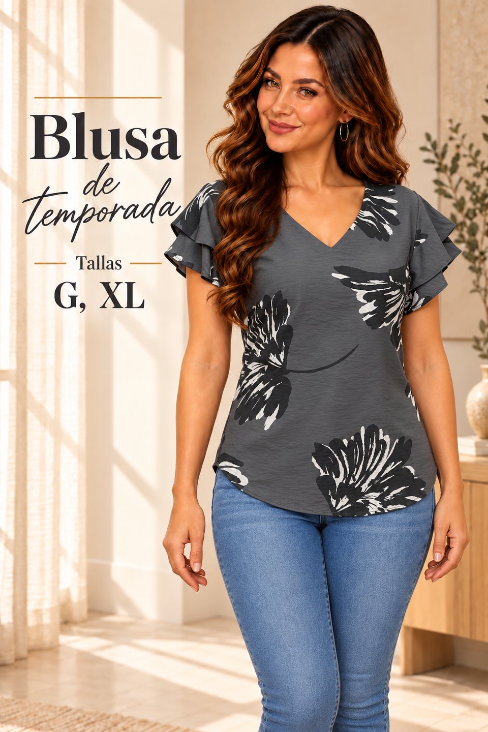 Blusa Cuello V